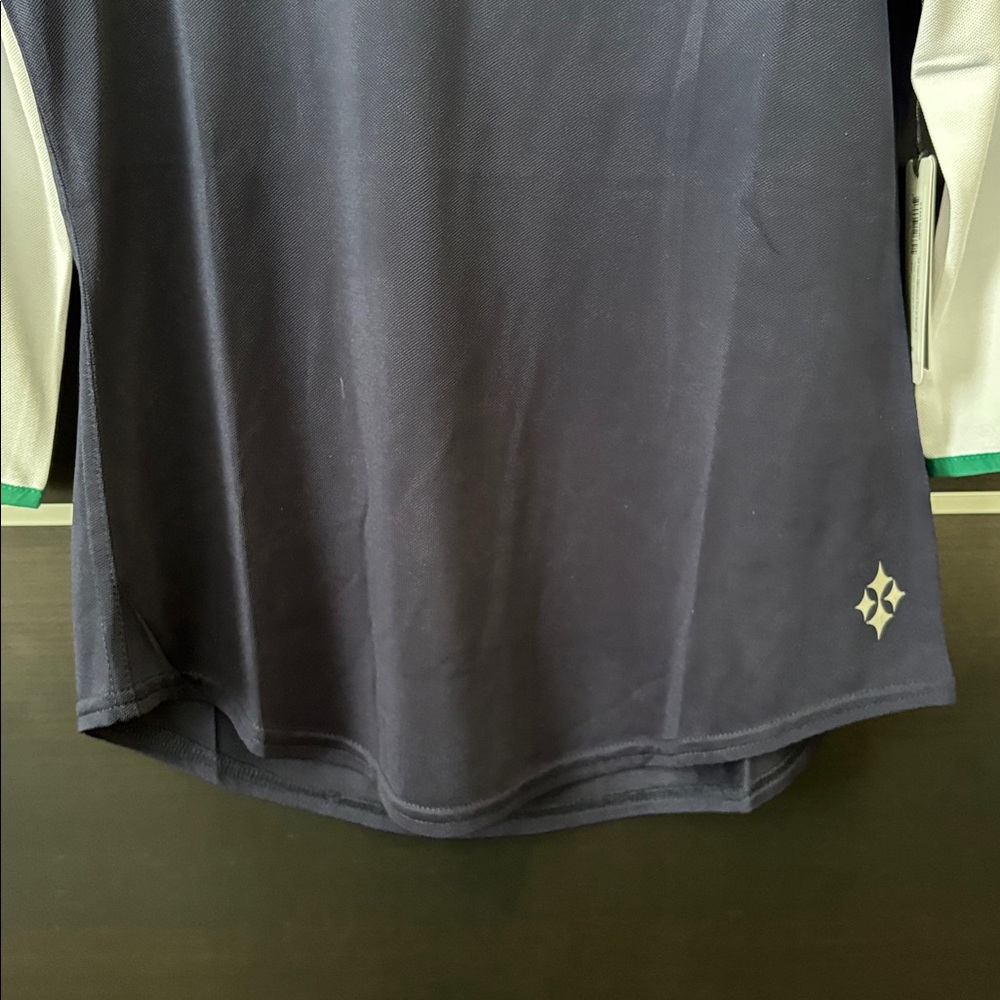 Jofit Women's 3/4 Sleeve Colorblock Mock Golf Top - Picture 6 of 13